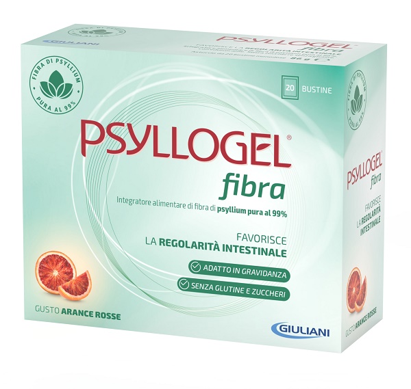 PSYLLOGEL FIBRA ARANCE ROSSE 10 BUSTINE 43 G - Fontenova srl