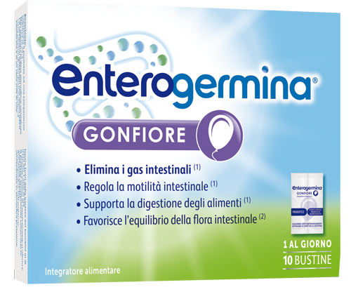 ENTEROGERMINA GONFIORE 10 BUSTINE BIPARTITE - Fontenova srl