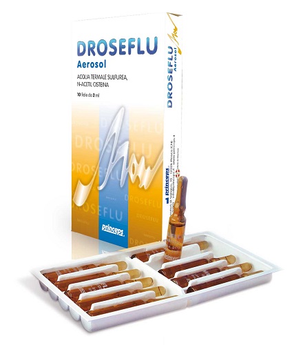 DROSEFLU FIALE AEROSOL ACQUA TERMALE SULFUREA 10 FIALE DA 2 ML - Fontenova srl