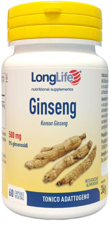 LONGLIFE GINSENG 5% 60 CAPSULE VEGETALI - Fontenova srl