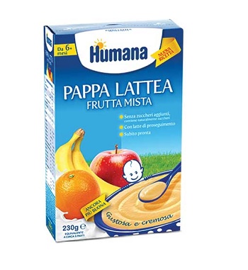 HUMANA PAPPA FRUTTA MISTA 230 G - Fontenova srl