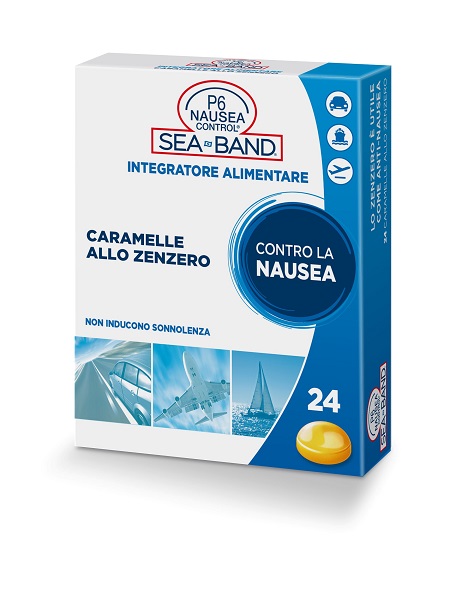 P6 NAUSEA CONTROL CARAMELLE ANTI NAUSEA VIAGGIO ALLO ZENZERO 24 PEZZI - Fontenova srl