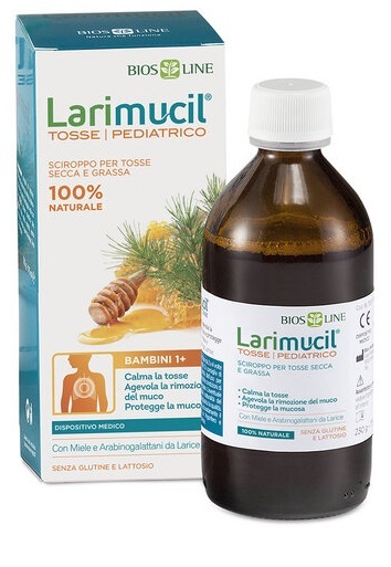 LARIMUCIL TOSSE PEDIATRICO 1+ SCIROPPO 175 ML CE 0426 230 G - Fontenova srl