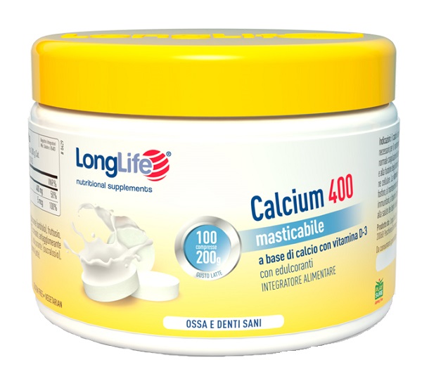 LONGLIFE CALCIUM 400 LATTE 100 COMPRESSE - Fontenova srl