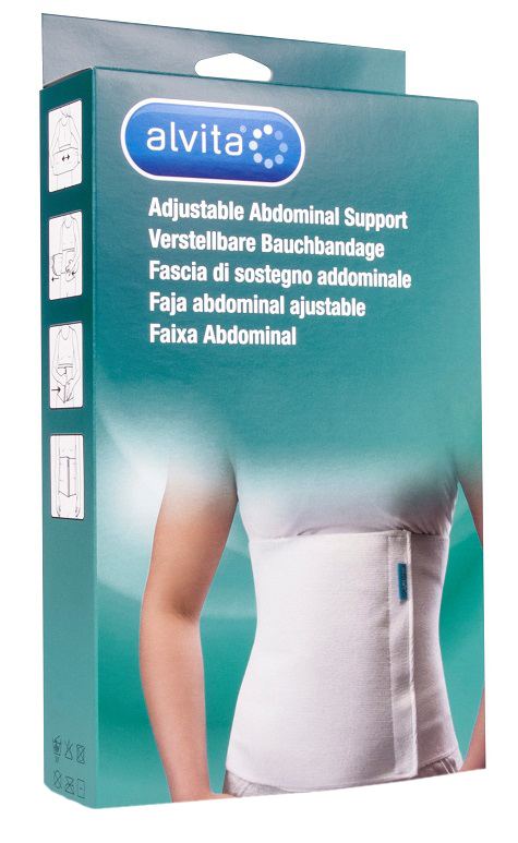 ALVITA FASCIA ADDOMINALE MISURA 1 CIRCONFERENZA 75-95 CM - Fontenova srl