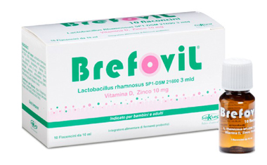 BREFOVIL 10 FLACONCINI MONODOSE DA 10 ML GUSTO LAMPONE - Fontenova srl