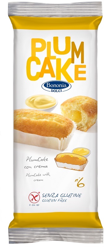 BONONIA DOLCI PLUMCAKE CON CREMA SENZA GLUTINE 6 X 45 G - Fontenova srl