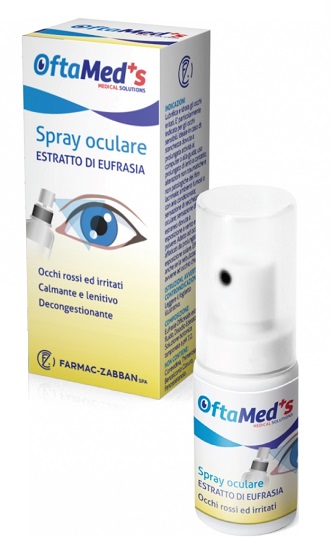 OFTAMED'S SPRAY OCULARE OCCHI ROSSI E IRRITATI ESTRATTO EUFRASIA 10 ML - Fontenova srl