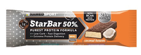 STARBAR 50% PROTEIN COCONUT HEAVEN 50 G - Fontenova srl