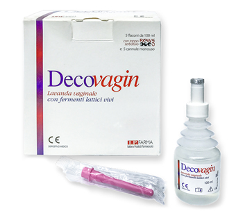 DECOVAGIN 5 FLACONI DA 100 ML + 5 CANNULE MONOUSO - Fontenova srl
