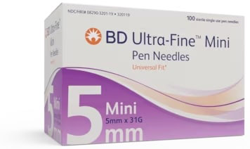 AGO PER PENNA DA INSULINA THINWALL BD GAUGE 31 5 MM 100 PEZZI - Fontenova srl