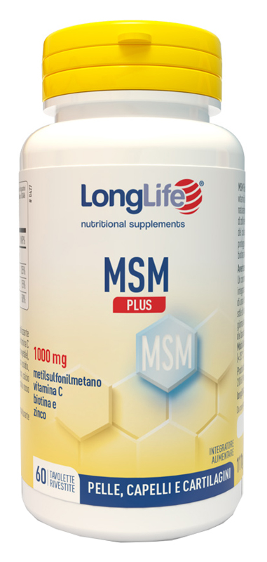LONGLIFE MSM PLUS 60 TAVOLETTE RIVESTITE DA 1,85 G - Fontenova srl