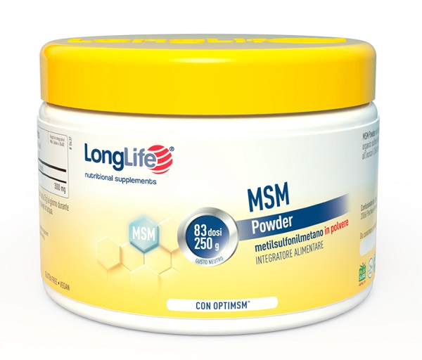 LONGLIFE MSM POWDER 250 G - Fontenova srl