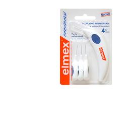 ELMEX INTERDENTAL SCOVOLINO INTERDENTALE 4 MM 6 TESTINE + MANICO - Fontenova srl