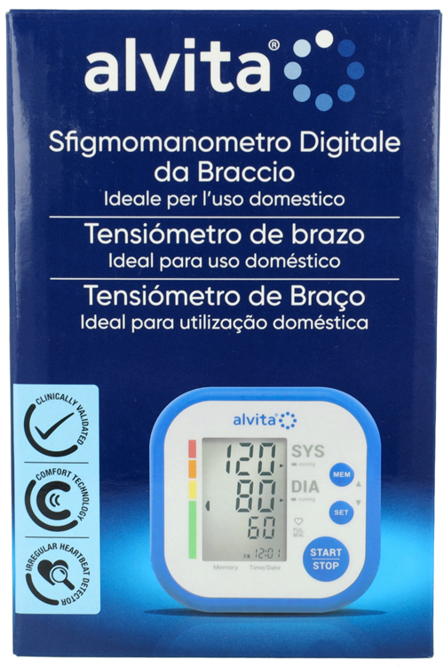 SFIGMOMANOMETRO DIGITALE DA BRACCIO ALVITA - Fontenova srl