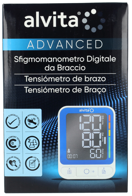 SFIGMOMANOMETRO DIGITALE DA BRACCIO ALVITA ADVANCED - Fontenova srl