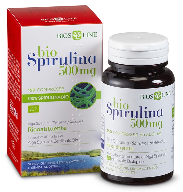 BIOSLINE BIOSPIRULINA 500 NEW 150 COMPRESSE CERT ECOCERT - Fontenova srl