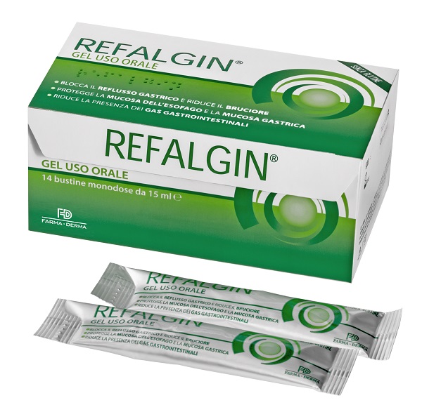 REFALGIN GEL OROSOLUBILE ANTIREFLUSSO 14 BUSTINE 15 ML - Fontenova srl
