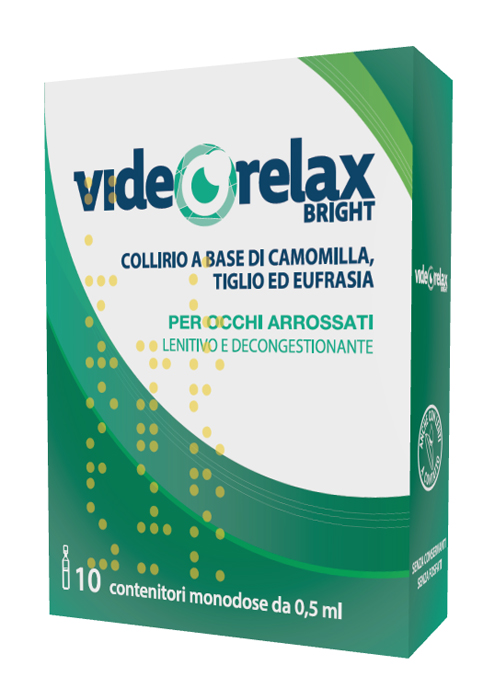 COLLIRIO LENITIVO DECONGESTIONANTE VIDEORELAX BRIGHT MONODOSE 0,5 ML 10 PEZZI - Fontenova srl