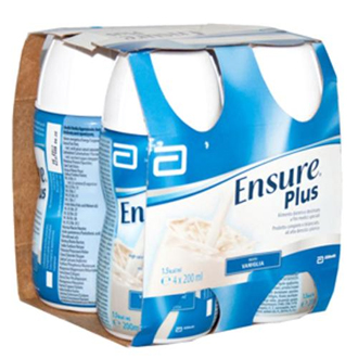 ENSURE PLUS VANIGLIA 4 BOTTIGLIE DA 200 ML - Fontenova srl