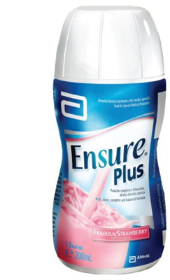 ENSURE PLUS FRAGOLA 4 BOTTIGLE DA 200 ML - Fontenova srl