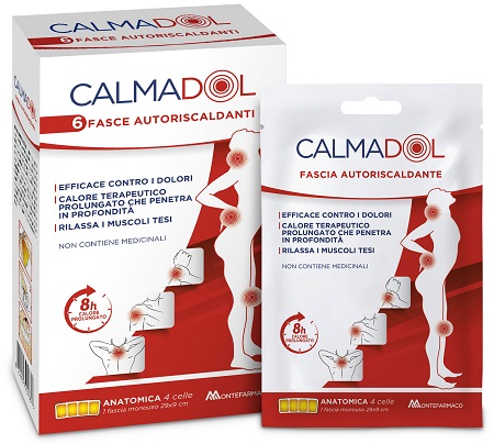 CALMADOL FASCIA RISCALDANTE PACK 6 PEZZI - Fontenova srl