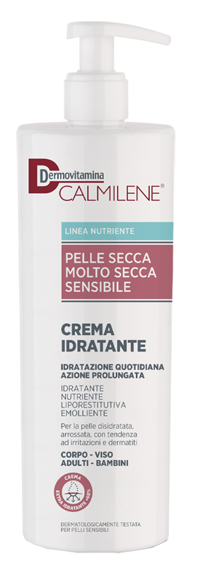 DERMOVITAMINA CALMILENE CREMA IDRATANTE PER PELLE SECCA, MOLTO SECCA O SENSIBILE 500 ML - Fontenova srl