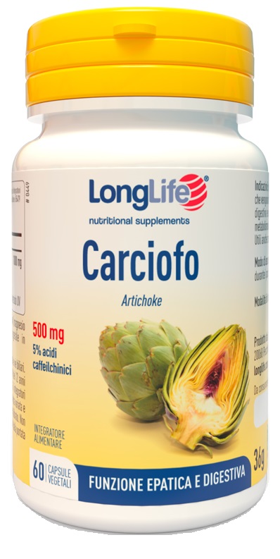 LONGLIFE CARCIOFO 60 CAPSULE VEGETALI - Fontenova srl
