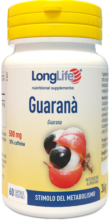 LONGLIFE GUARANA' 60 CAPSULE VEGETALI - Fontenova srl