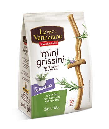 LE VENEZIANE MINI GRISSINI ROSMARINO 250 G - Fontenova srl