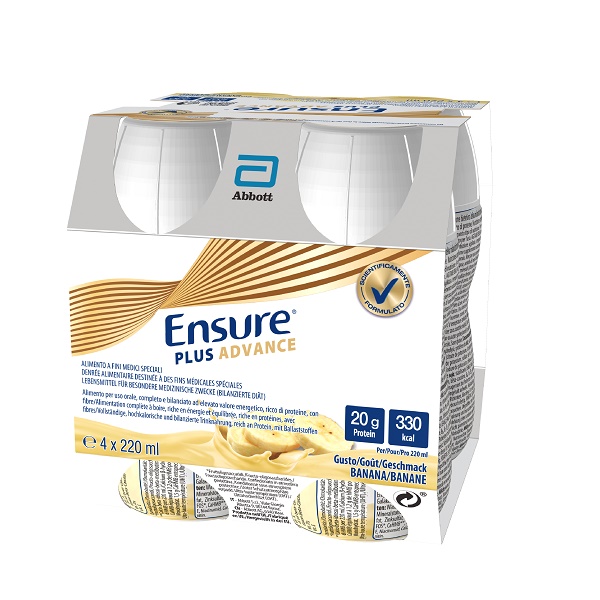 ENSURE PLUS ADVANCE BANANA 4 BOTTIGLIE DA 220 ML - Fontenova srl