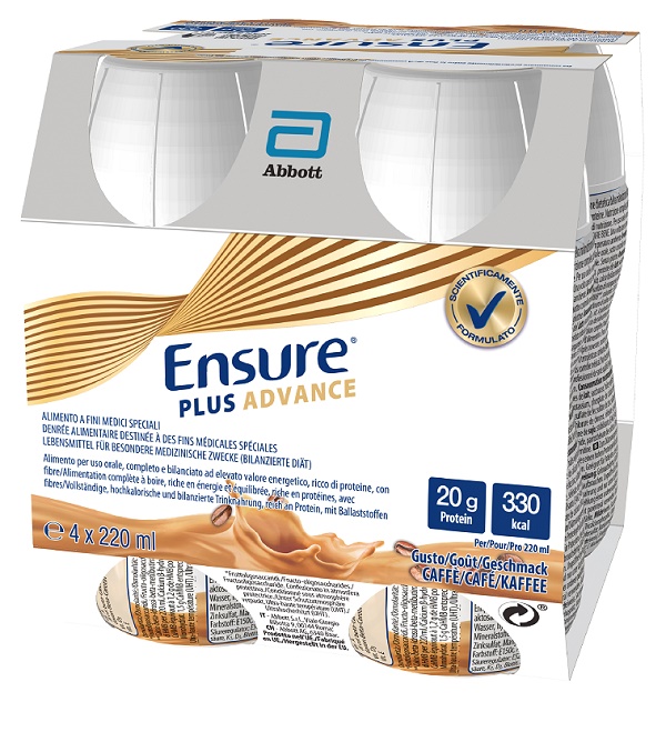 ENSURE PLUS ADVANCE CAFFE' 4 BOTTIGLIE DA 220 ML - Fontenova srl