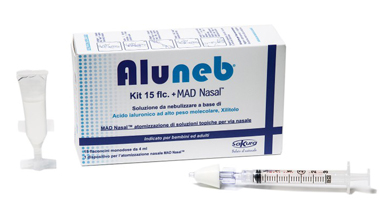 ALUNEB KIT SOLUZIONE ISOTONICA 15 FLACONCINI DA 4 ML + MAD NASAL ATOMIZZATORE - Fontenova srl