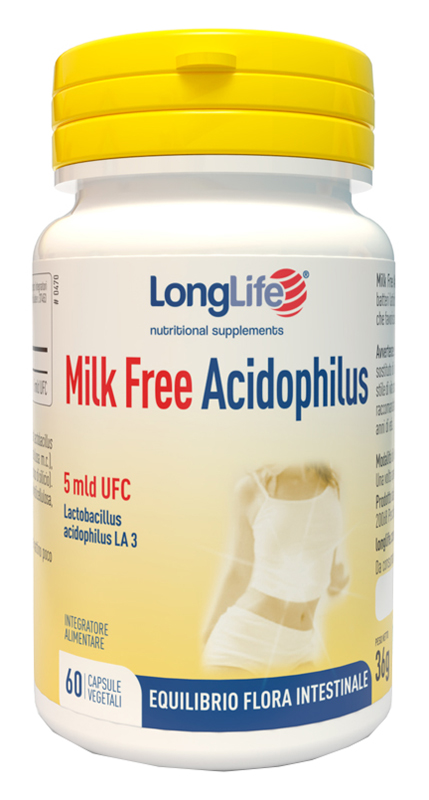 LONGLIFE MILK FREE ACIDOPHILUS 60 CAPSULE VEGETALI - Fontenova srl