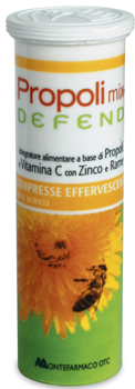 PROPOLI MIX DEFEND 10 COMPRESSE EFFERVESCENTI GUSTO ARANCIA - Fontenova srl