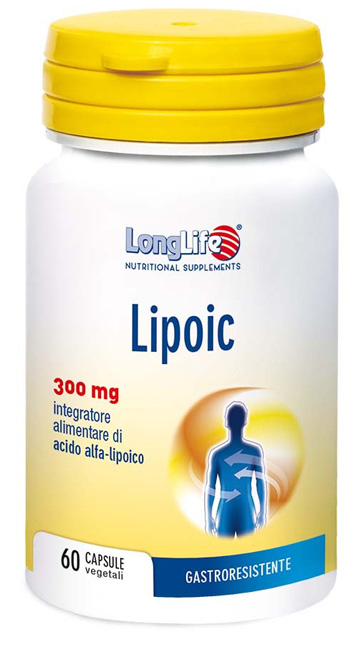 LONGLIFE LIPOIC 300 MG 60 CAPSULE VEGETALI DA 500 MG - Fontenova srl