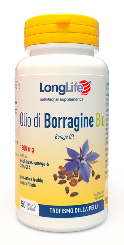 LONGLIFE OLIO BORRAGINE BIO 50 PERLE IN GELATINA - Fontenova srl