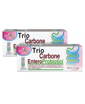 TRIOCARBONE ENTEROPROBIOTICI 7 FLACONCINI X 10 ML - Fontenova srl