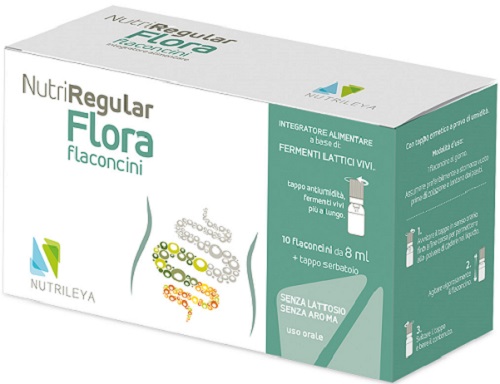 NUTRIREGULAR FLORA 10 FLACONCINI 8 ML - Fontenova srl