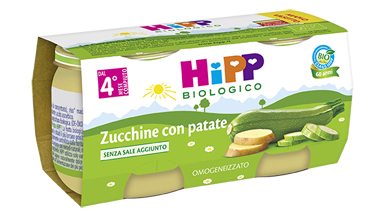 HIPP BIO HIPP BIO OMOGENEIZZATO ZUCCHINE CON PATATE 2X80 G - Fontenova srl