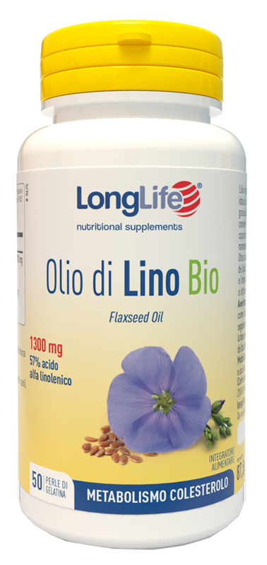 LONGLIFE OLIO DI LINO BIO 50 PERLE DI GELATINA - Fontenova srl