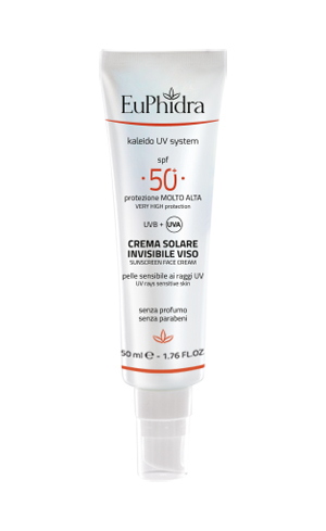 EUPHIDRA KALEIDO UV SYSTEM CREMA SOLARE VISO 50+ INVISIBLE - Fontenova srl
