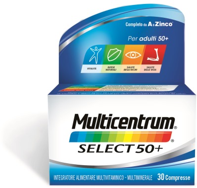 MULTICENTRUM SELECT 50+ 30 COMPRESSE - Fontenova srl