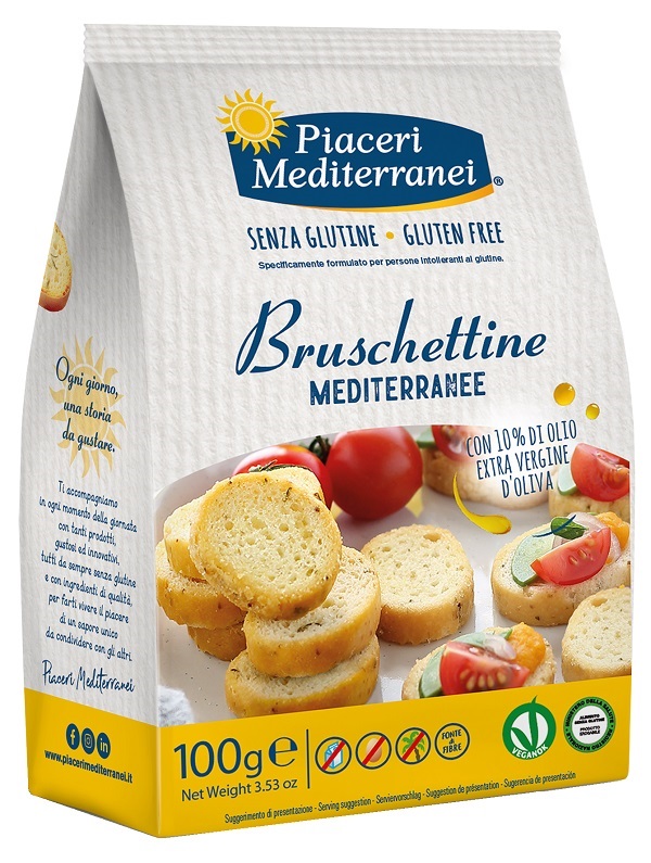 PIACERI MEDITERRANEI BRUSCHETTINE 100 G - Fontenova srl