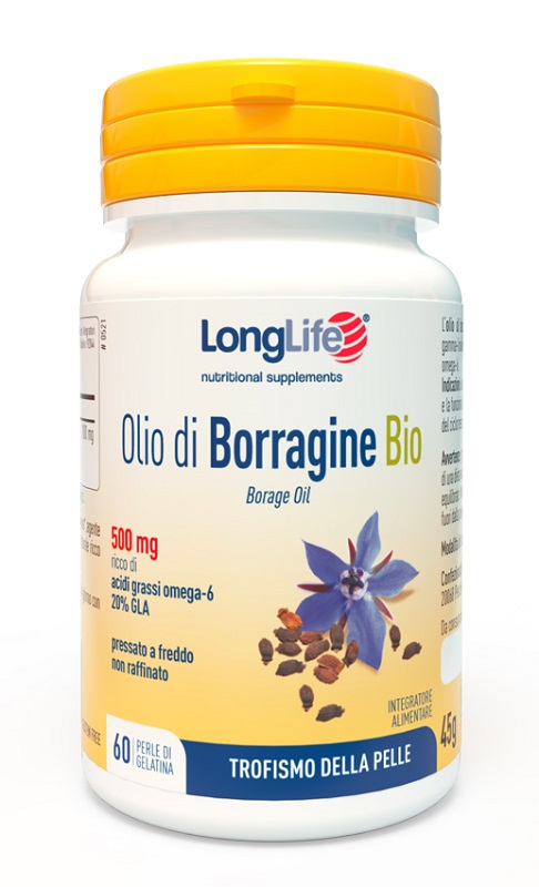 LONGLIFE OLIO BORRAGINE BIO 60 PERLE IN GELATINA - Fontenova srl