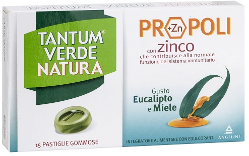 TANTUM VERDE NATURA PASTIGLIE GOMMOSE EUCALIPTO & MIELE 30 G - Fontenova srl