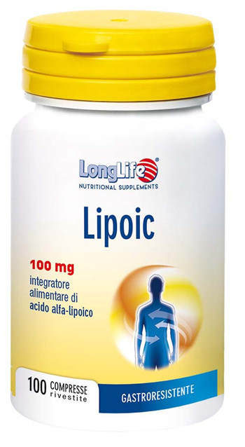 LONGLIFE LIPOIC 100 MG 100 CAPSULE RIVESTITE DA 400 MG - Fontenova srl