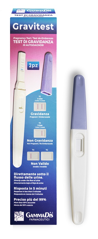 TEST GRAVIDANZA GRAVITEST 2 PEZZI GAMMADIS - Fontenova srl
