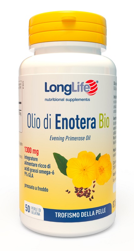 LONGLIFE OLIO ENOTERA BIO 1300 MG 50 PERLE IN GELATINA - Fontenova srl