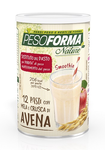 PESOFORMA NATURE SMOOTHIE MELA E CRUSCA AVENA 12 PASTI 420 G - Fontenova srl
